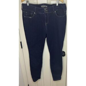 Torrid Plus Size High Rise Dark Wash Denim Jeggings Blue Women's Jeans